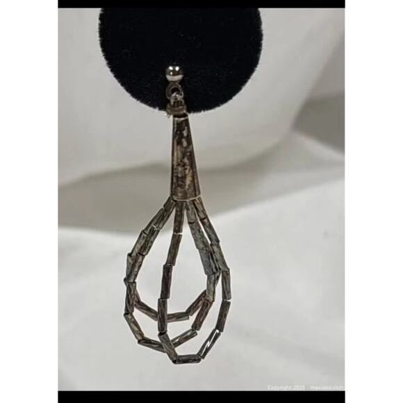 Sterling Liquid Silver Earrings - Picture 2 of 15